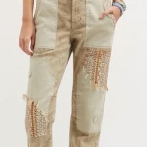 Anthropologie Pilcro The Camp Wanderer Patchwork Pants | Size 25